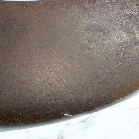 Antique Chopping Ulu Kitchen Knife , Hand Forged, Curved, Half Moon Blade - Picture 9 of 12